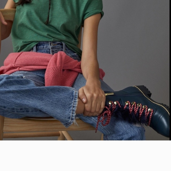 Cecelia New York Trekker Navy Boots Sz 7 - Picture 4 of 15